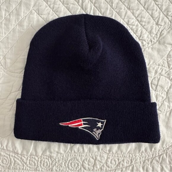 Vintage 90s Gross Cap New England Patriots Beanie Winter Hat NFL Football - Picture 6 of 6